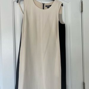 DKNY black and white dress